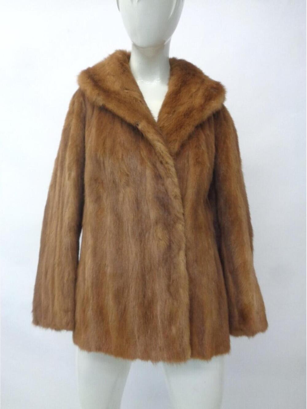 Mint Chinese Mink Fur Coat Jacket Women Woman Size 6-8 Small-Medium